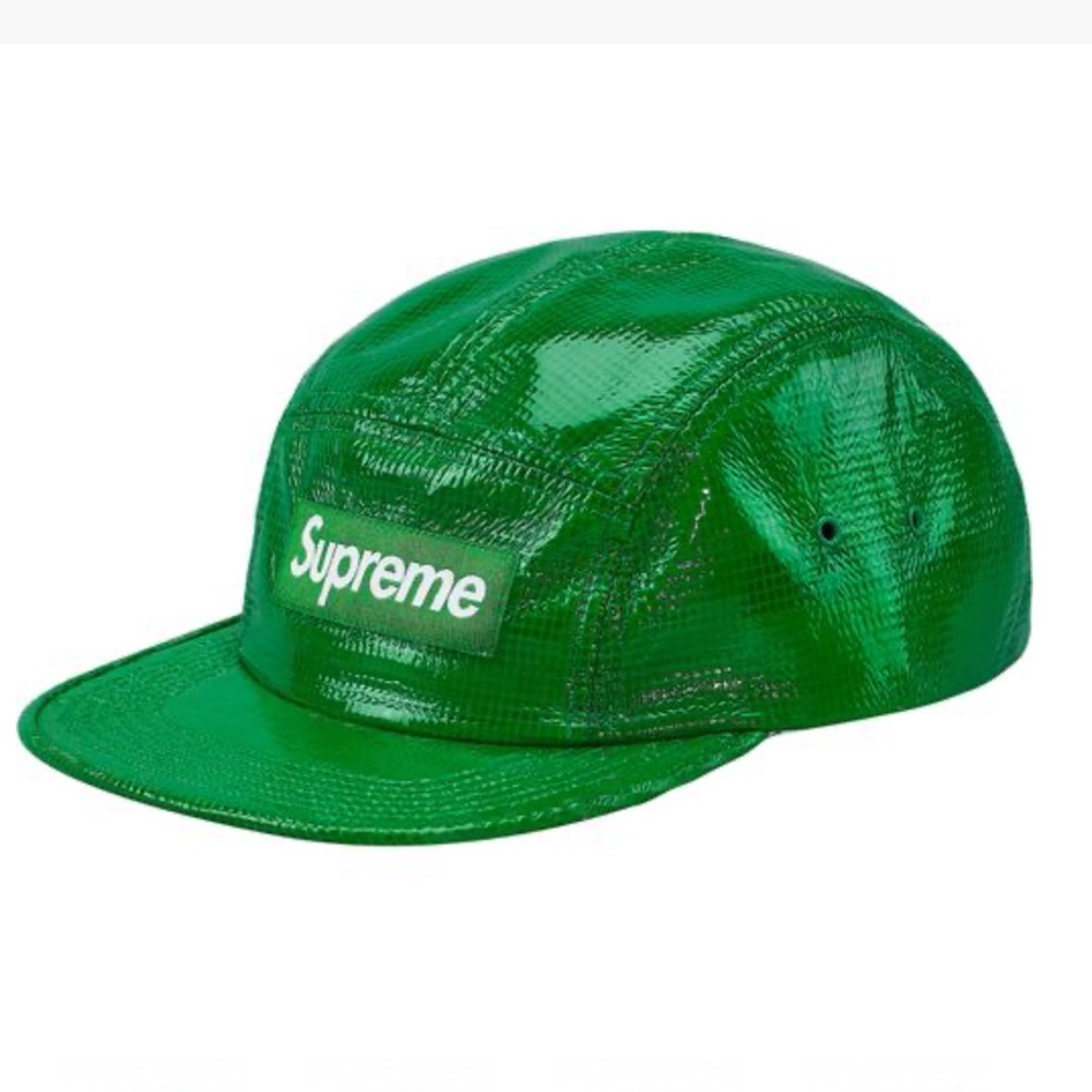 Supreme Box Camp Cap in Laminate Green